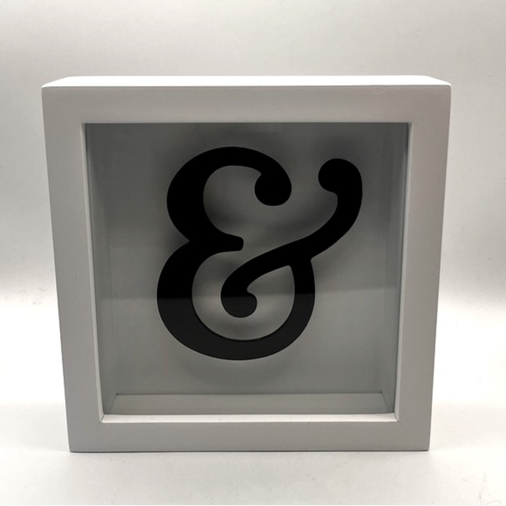 AMPERSAND FRAMED SHADOW BOX